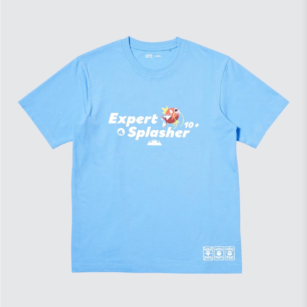 Uniqlo Pokemon Magikarp t Shirt blue Japan Japanese Anime card game M medium